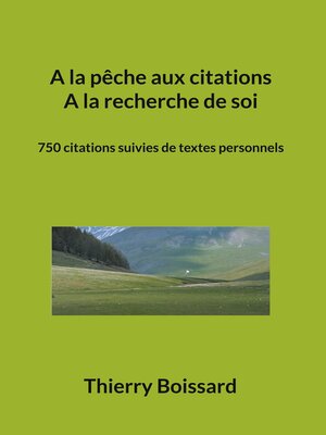 cover image of A la pêche aux citations a la recherche de soi